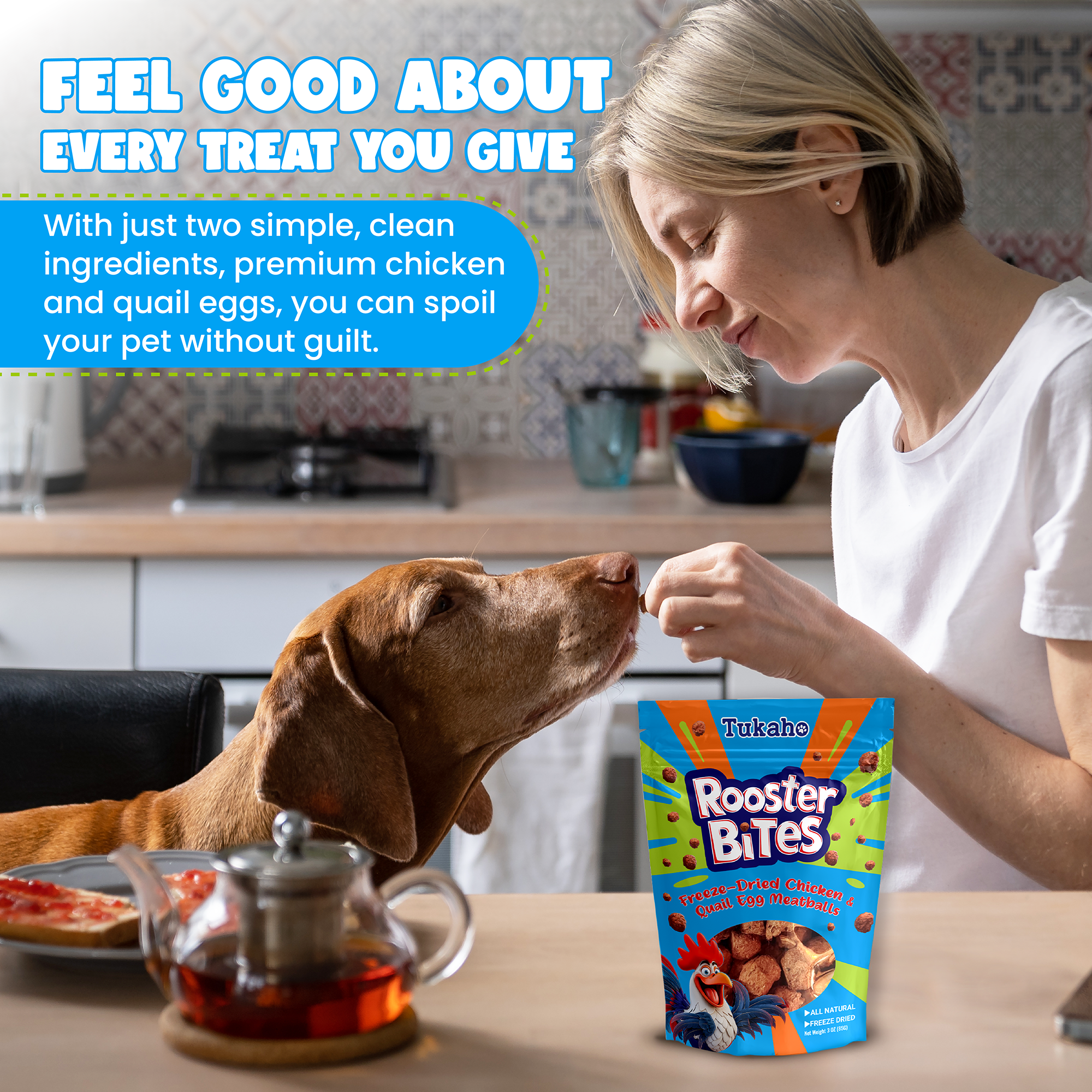 Chicken Quail Egg Rooster Bites - The Treat Even the Pickiest Pets Go Absolutely Nuts For
