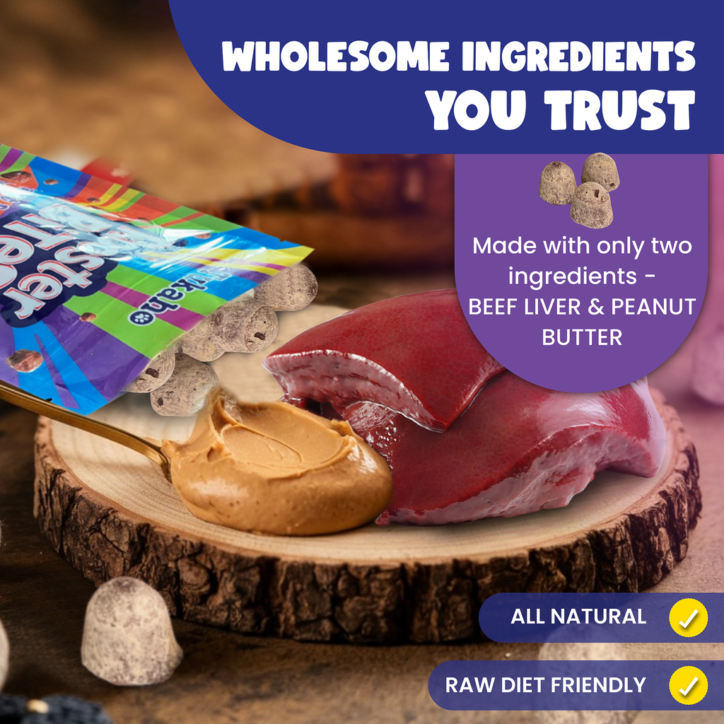 Rooster Bites Peanut Butter & Beef Liver Treats