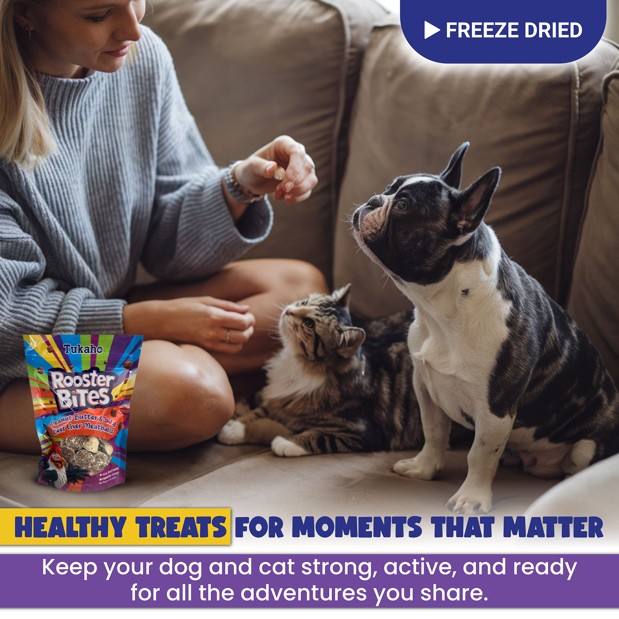 PB Liver Rooster Bites - The Treat Even the Pickiest Pets Go Absolutely Nuts For